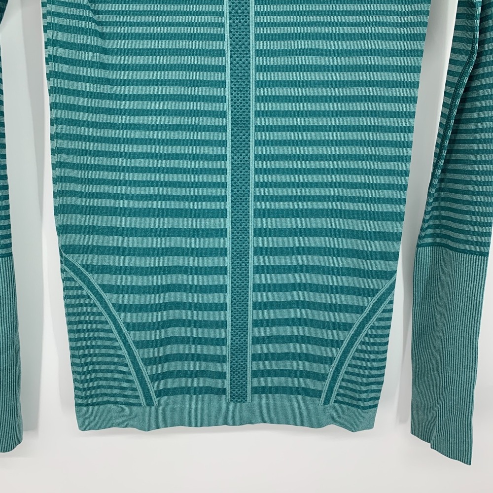 lululemon athletica Teal Striped Long Sleeve Top - Picture 13 of 13